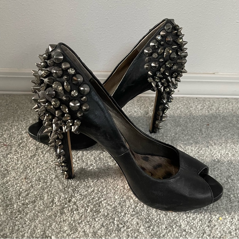 Sam Edelman Lorissa Gem Spikes Heels Stillettos